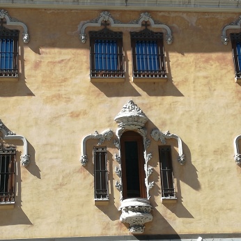 Convento - Hotel de Santa Paula. Detalle de la fachad.a Granada. Foto: Francisco López