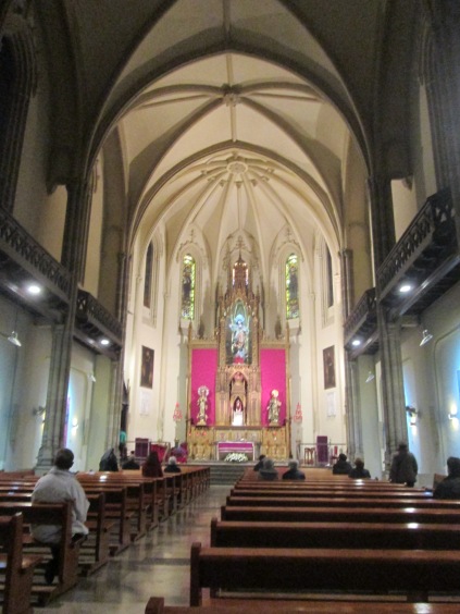 Interior de la Iglesia del Sagrado Corazón "Jesuitas". Gran Vía. Granada. Foto: Francisco López