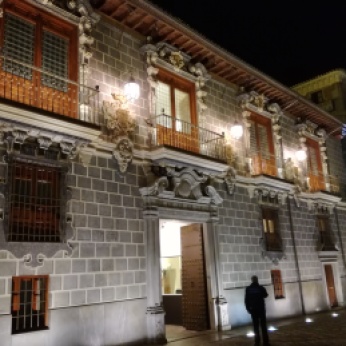 La Madrassa. Vista nocturna. Granada. Foto: Francisco López