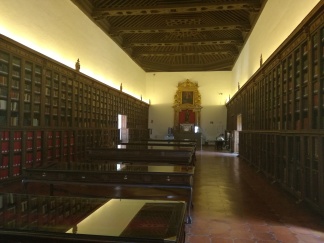 Hospital Real. Galería superior: Biblioteca. Granada. Foto: Francisco López